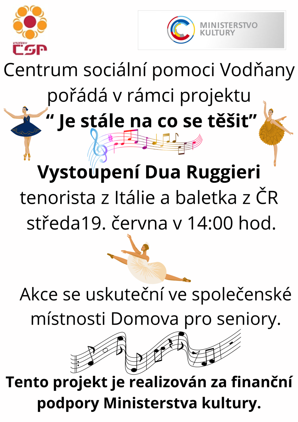 Obrázek - Kulturní akce pořádané v rámci projektu Je stále na co se těšit