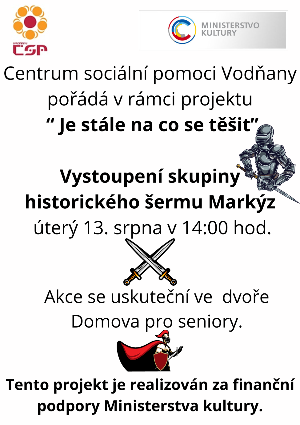 Obrázek - Kulturní akce pořádané v rámci projektu Je stále na co se těšit